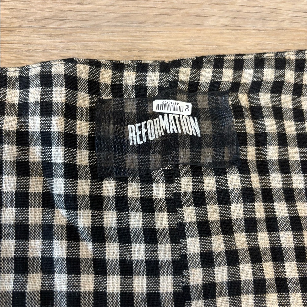 REFORMATION CHECKERED DRESS - Picture 6 of 6
